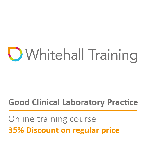 Whitehall Online Training course discount on Good Clinical Laboratory Practice