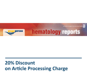Hematology Reports Pagepress Journal Discount