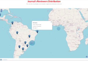 Journal's Reviewer Distribution Map