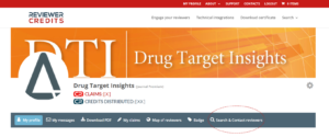 Drug Target Insights Premium Journal Showcase Search and Contact Reviewers