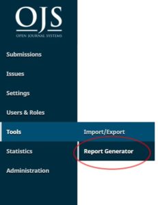 OJS Review Export Report Generator