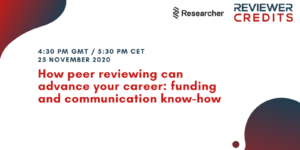 Webinar peer review can advance your career funding and communication