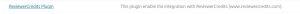 Open Journal Systems Plugin Gallery Reviewer Credits