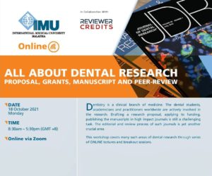 All About Dental Research - Conference - International Medical University