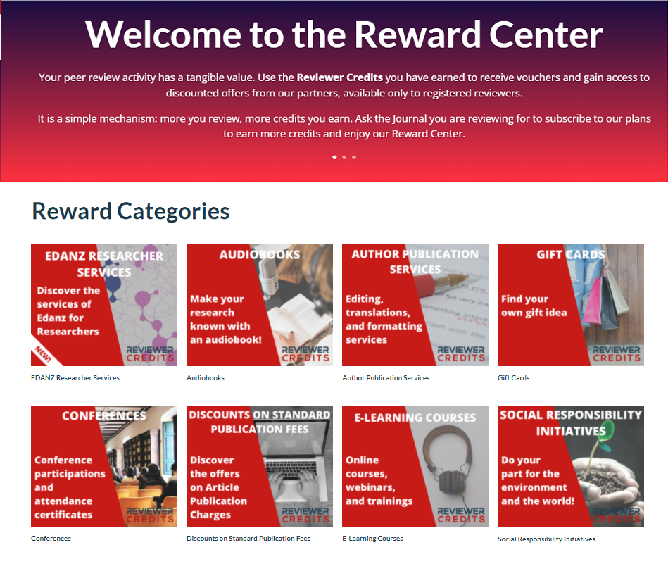 Reward Center and Categories