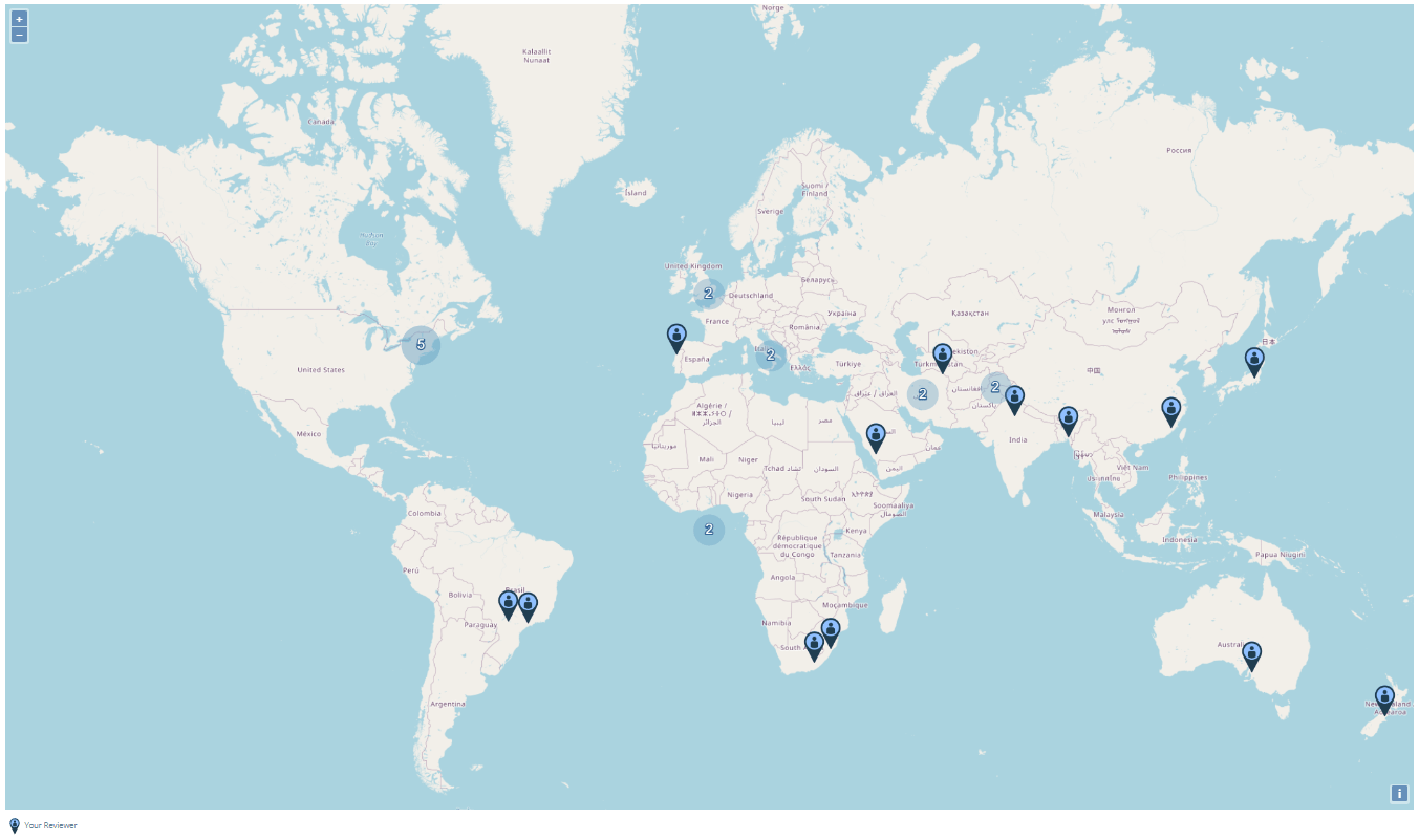 Reviewer Regional Ditribution
